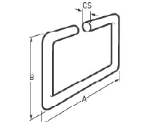 波導(dǎo)襯料&mdash;&mdash;帶&lsquo;O&rsquo;形斷面的模制矩形